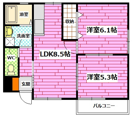 堀越マノワールの間取り