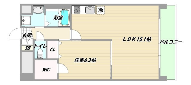 大阪市淀川区西宮原２丁目の賃貸マンションの間取り