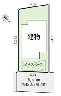 藤沢市羽鳥１丁目　中古戸建の区画図