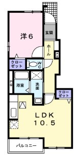 【間取り】 | スカイビュー・テラスA | 間取図です