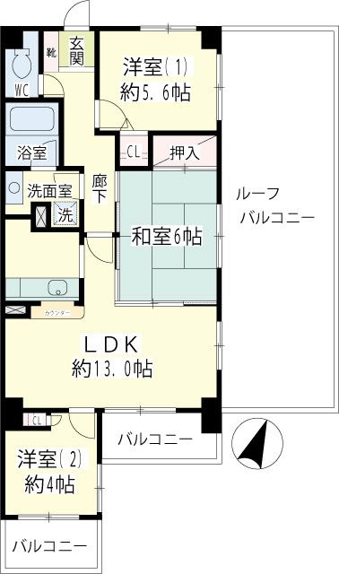 ナイスアーバン府中の間取り