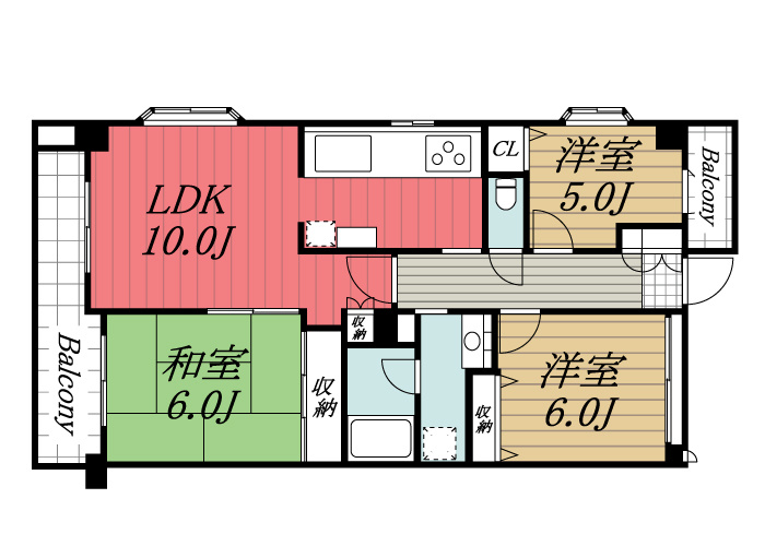 【間取り】 | ロイヤルマンション四街道