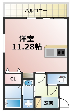 大阪市城東区諏訪１丁目のアパートの間取り