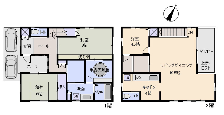 熱海市　南熱海グリーンヒル別荘地の間取り