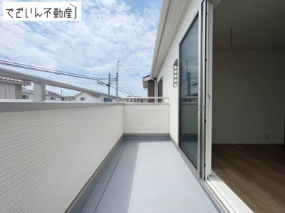 【バルコニー】 | 深谷市上野台　新築住宅 | 現地(2026年8月撮影)