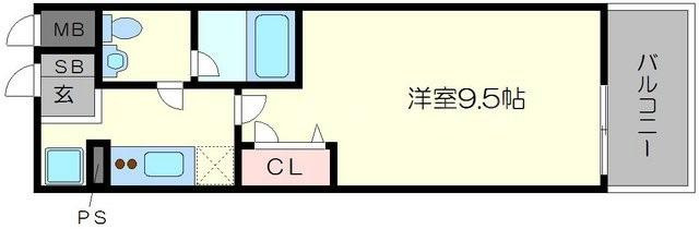 グランド上町の間取り|グランド上町台　お部屋