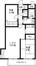 【間取り】 | キャッスル戸田公園