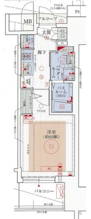 エステムプラザ大手前エヴァースの間取り
