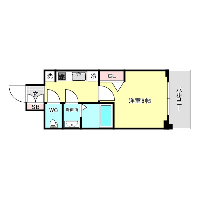 ファステート難波ラグジュの間取り