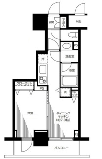 【間取り】 | 銀座レジデンス伍番館 | 間取りです。