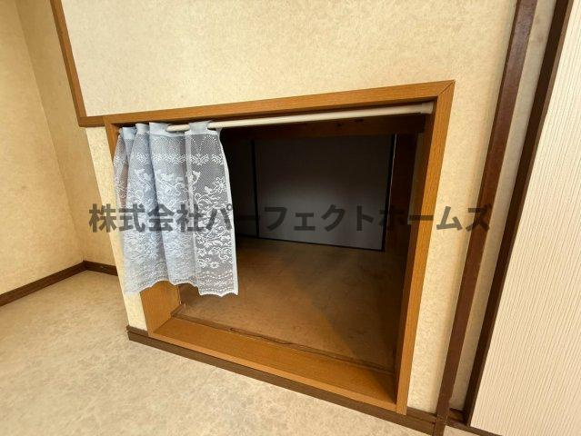 片鉾本町戸建　賃貸の収納|こまごまとしたものを収納できそうですね