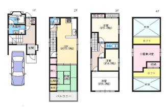 【間取り】 | 尼崎市大庄西町４丁目中古戸建 | ４SLDKの間取りでファミリー様におすすめです♪