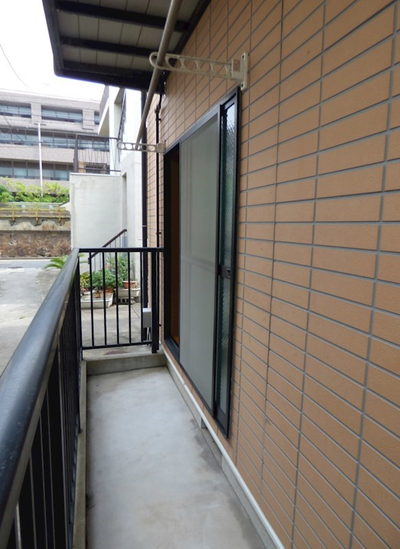 芦屋川ハイツのバルコニー