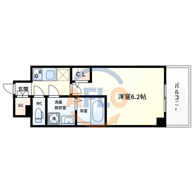エスリード大阪NEXUSの間取り|エスリード大阪NEXUS　間取り