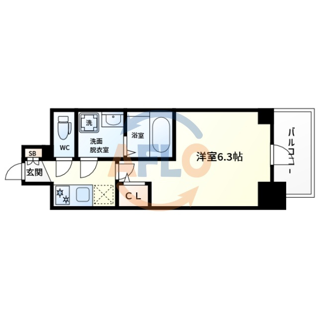 エスリード大阪NEXUSの間取り|エスリード大阪NEXUS　間取り