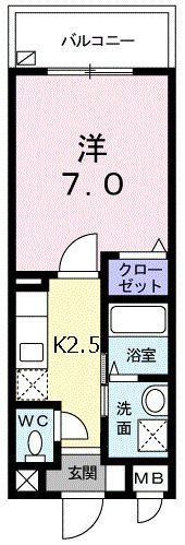 プリート　カーサ　イグサの間取り|間取りです。