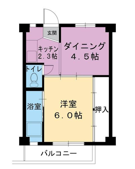 【間取り】 | ビレッジハウス春木1号棟