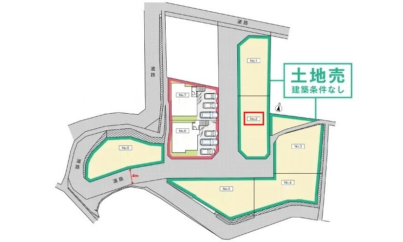 安佐南区祇園５丁目の土地図|NO2