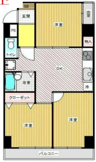 【間取り】 | サンライズ目黒 | 間取りです。