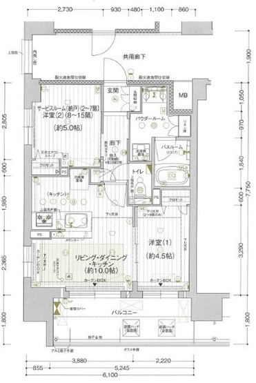 【間取り】 | プレサンス　ロジェ　岡山駅元町