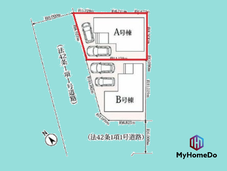守山区緑ヶ丘の区画図