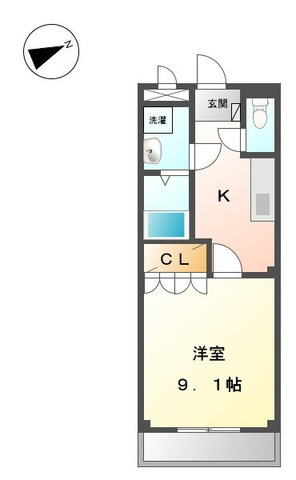 コンフォール白水の間取り