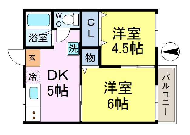 第一藤栄ハイツの間取り