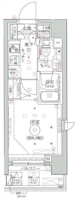 クレイシア品川戸越銀座の間取り|間取りです。