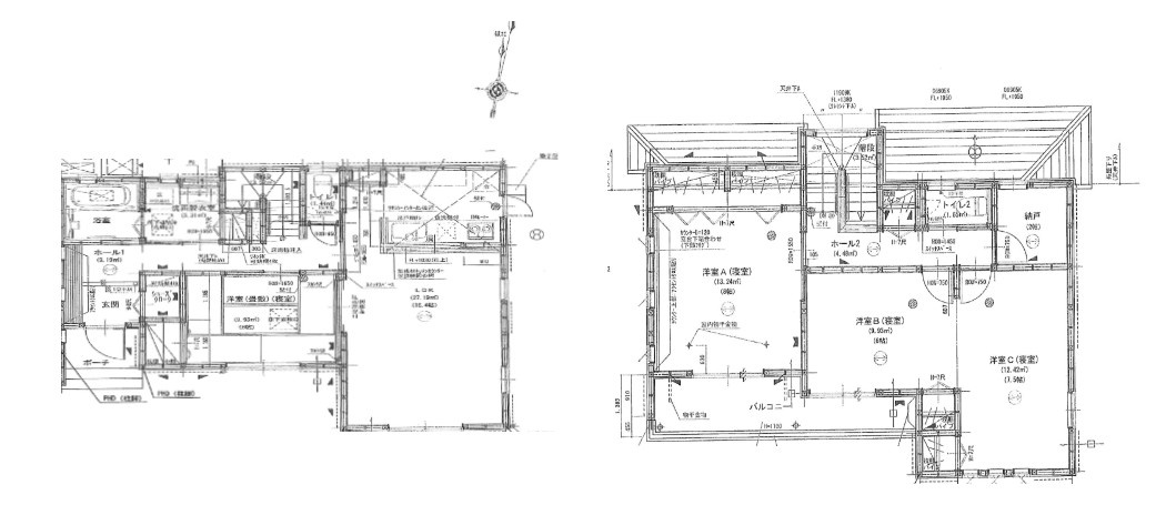 【中古戸建】前橋市亀里町の間取り|■間取り図｜敷地面積：200.05（約60.51坪）　建物面積：115.37（約34.89坪）