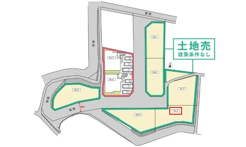 安佐南区祇園５丁目の土地図|NO4