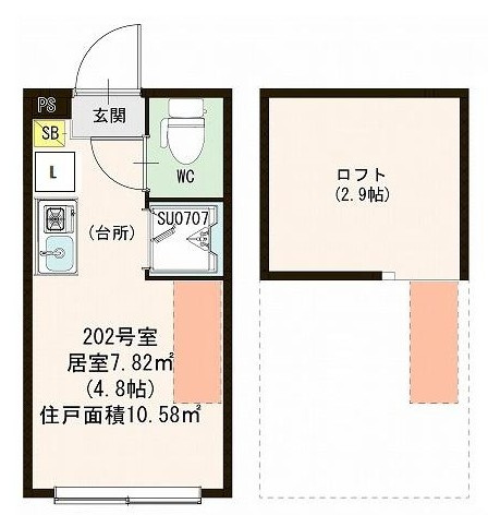 ハーモニーテラス久我山Ⅱの間取り