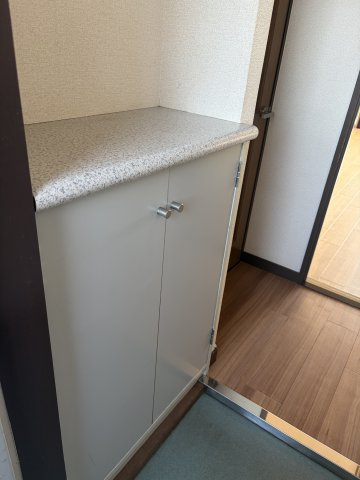 フェアリー小平の玄関|上部はカウンターとなっております。