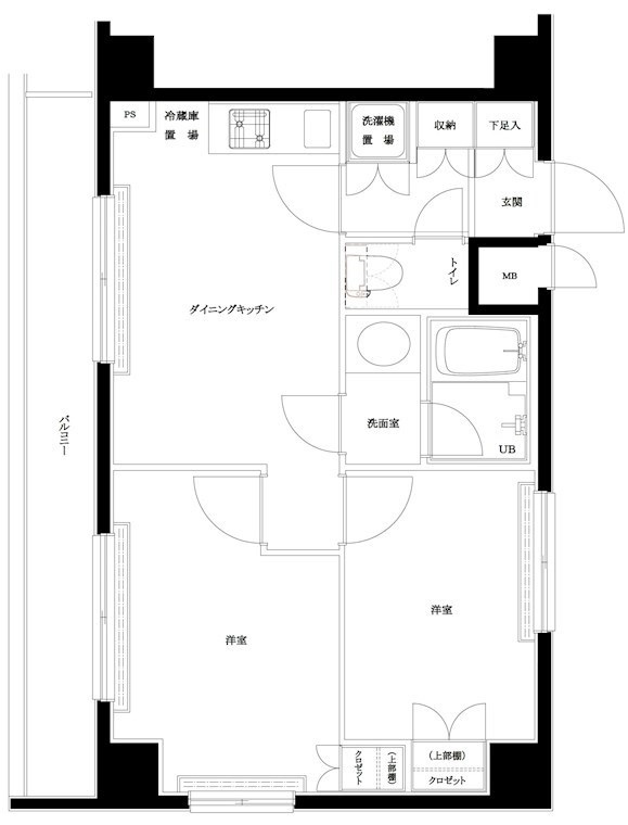 ルーブル高田馬場弐番館 の間取り|間取りです。