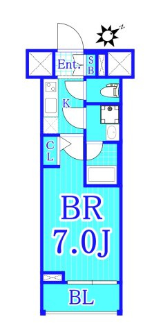 レア横濱西口弐番館の間取り