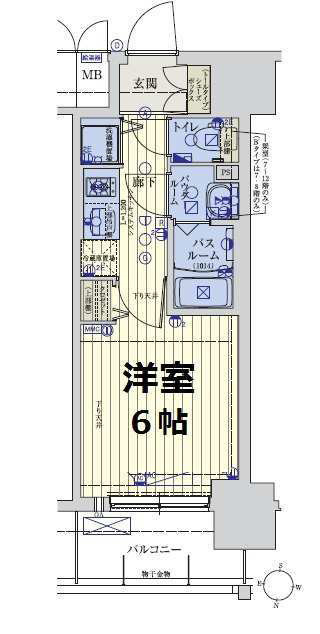スワンズシティ大阪城ノースの間取り|スワンズシティ大阪城ノース　間取り