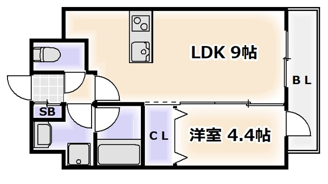 【間取り】 | スプランディッド難波Ⅰ