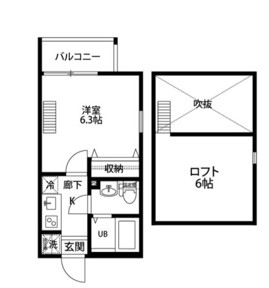 サザンフロント六町の間取り