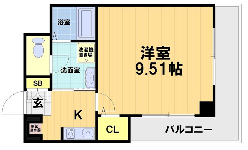 エリーフラッツ上桂の間取り