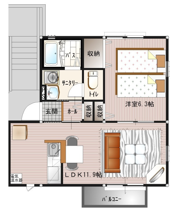 グレンビラⅡ番館の間取り