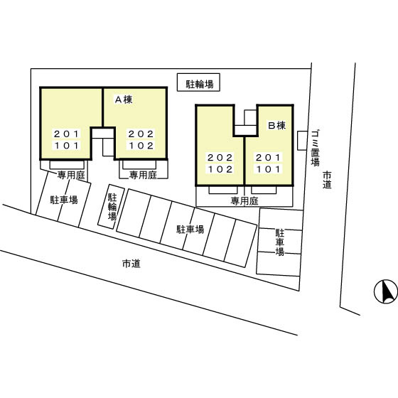 シンセリティ　Ｂの区画図