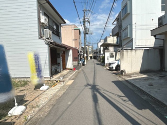 【前面道路含む現地写真】 | 上京区新美濃部町　建築条件なし