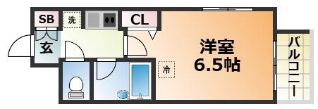 エスリード三宮第3の間取り