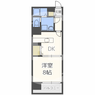 FUKUE BLD松ヶ枝町の間取り|FUKUE BLD松ヶ枝町　開放感のある間取り