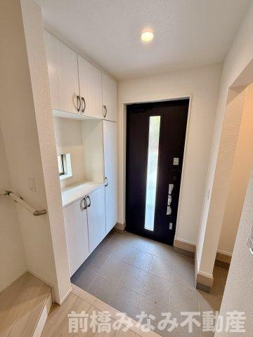 【新築】前橋市朝日が丘町　限定１棟　ハートフルタウン　新築建売の玄関|玄関です