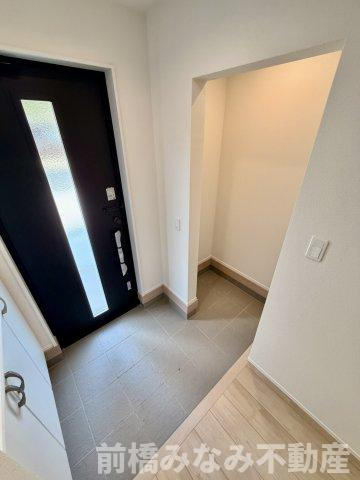 【新築】前橋市朝日が丘町　限定１棟　ハートフルタウン　新築建売の玄関|玄関です