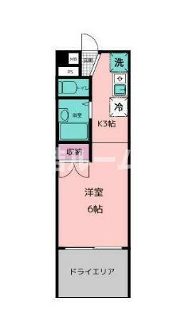 豊島区千早３丁目の賃貸マンションの間取り
