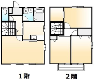 【間取り】 | エコライフタウン本庄　Ｄ
