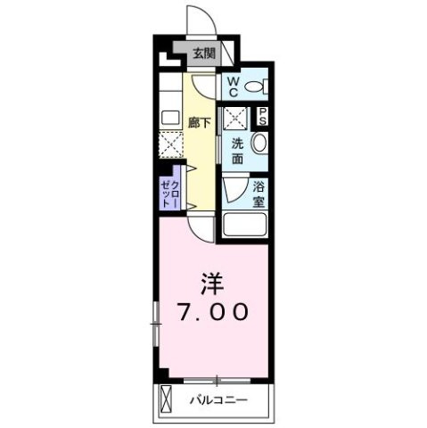 カーサ　イリーデＮＩＳＨＩＮＯの間取り