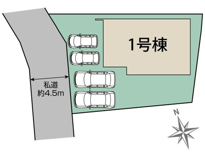 【区画図】 | 厚木市妻田東　限定１棟　新築住宅