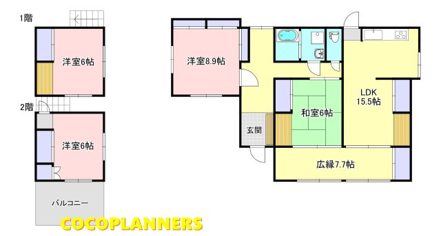 須屋戸建ての間取り
